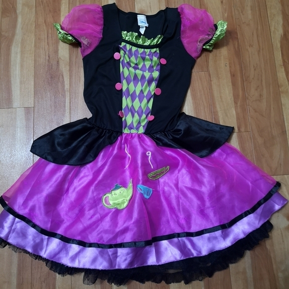 Disney Alice in Wonderland mad Hatter dress. Youth size 12/14 - Picture 2 of 5